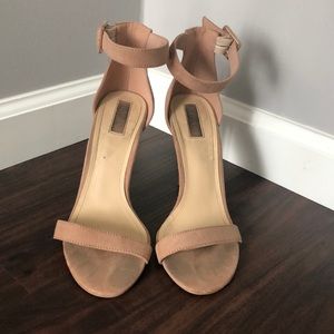 Forever 21 suede nude pumps